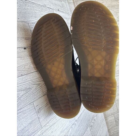 Dr. Martens Doc 1460 J Combat Boots Kids Youth Size 1 Black Leather Side Zipper - Picture 9 of 10